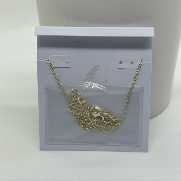 NWT Elisa Gold Pendant Necklace in Red Illusion - Picture 7 of 7